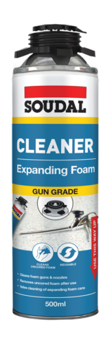 175524 - 20107 Soudal Cleaner Expanding Foam Gun Grade 500ml - ANZ 175524 - 20107 Soudal Cleaner Expanding Foam Gun Grade 500ml - ANZ