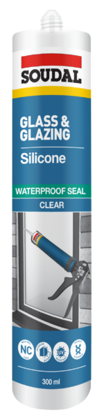 176197 Glass & Glazing Silicone Clear 300ml - TEAL