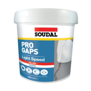 Soudal Pro Gaps Light Speed filler tub for paintable, no-shrink repairs