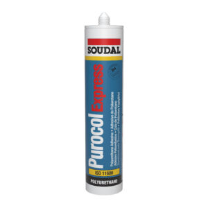 Soudal Purocol Express D4 polyurethane adhesive for fast waterproof bonding of wood and materials