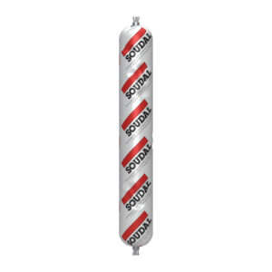 Soudal silver foil adhesive and sealant sausage pack for professional caulking and sealing applications