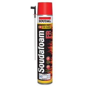 picture of Soudafoam FR HY straw can: fire-rated foam with +25% yield, manual application.