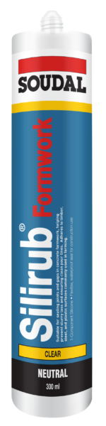 Soudal Silirub Formwork Clear 300ml - ANZ Soudal Silirub Formwork Clear 300ml - ANZ